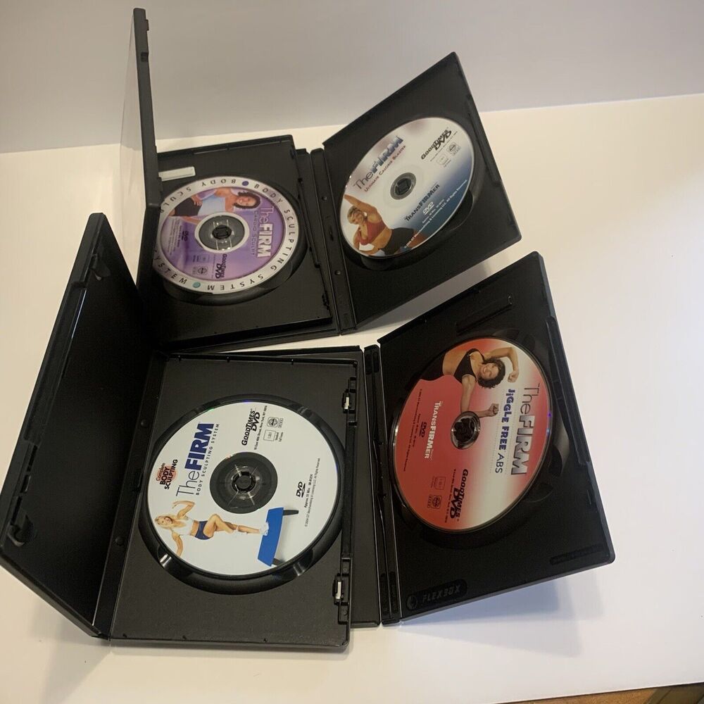 The FIRM Lot Of 4 DVDs Jiggle Free Abs, Ultimate Calorie Blaster, Sculpt, Body
